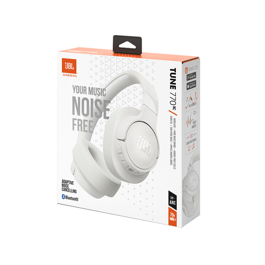 【新品未開封】JBL TUNE 770NC ワイヤレスヘッドフォン ホワイト JBL Tune 770NC | Adaptive Noise Cancelling Wireless Over-Ear